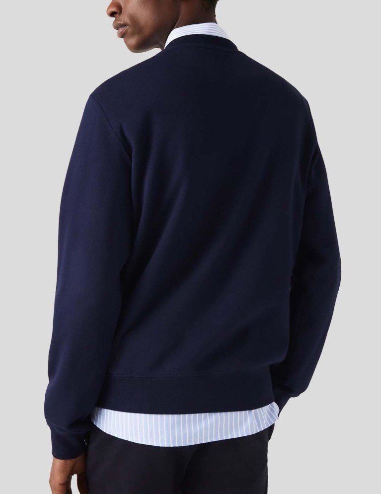 Sudadeira LACOSTE sudadeira pescoço redondo estampada marine